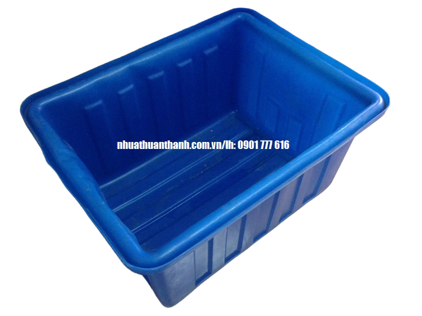 Thùng Nhựa 200L Công Nghiệp | Nhựa HDPE Siêu Bền | Kích thước 820x650x430mm