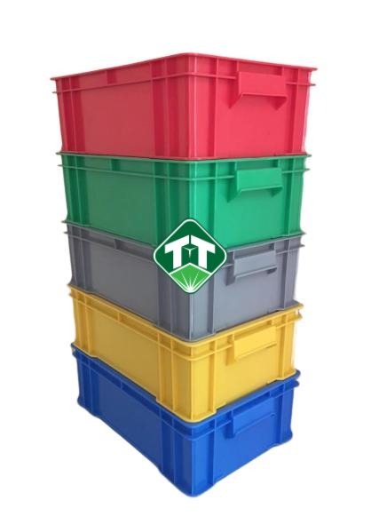 Thùng Nhựa Đặc B4 | 510x340x169mm Giá Xỉ Tận Xưởng
